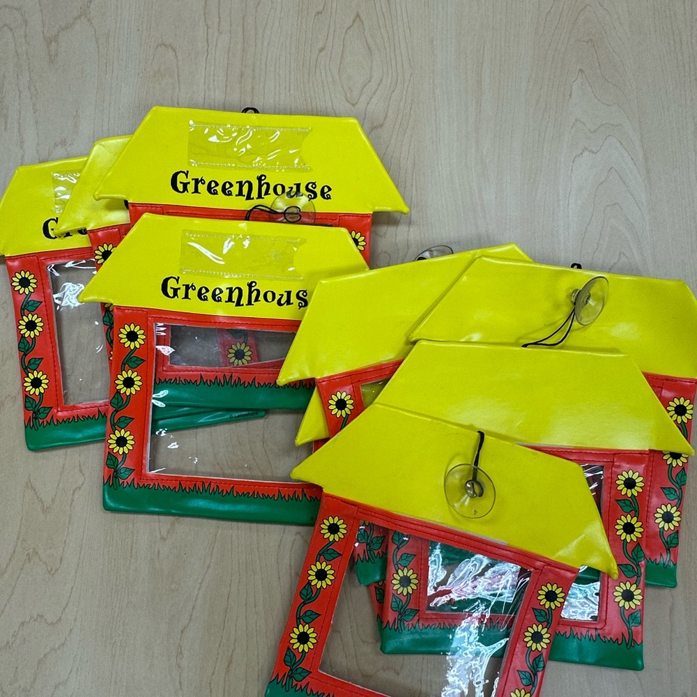 Greenhouse Yellow and Red Kids Toy Window Frame